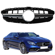 Load image into Gallery viewer, 2015-2018 Benz W205 C-Class Vertical AMG Style Silver Front Grille