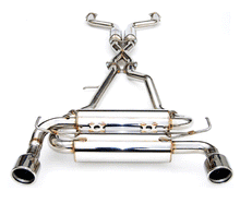 Load image into Gallery viewer, Invidia Gemini Rolled Stainless Tips Cat Back Nissan 350z 2003-2009 | HS02N3ZGIS