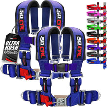 Load image into Gallery viewer, Pro Series 3" 4 point Latch Harness 50 Caliber Racing