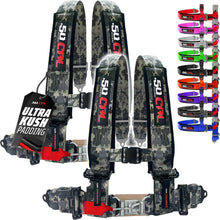 Load image into Gallery viewer, Pro Series 2" 4 point Latch Harness 50 Caliber Racing Harness
