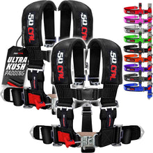 Load image into Gallery viewer, 3" 5 point Pro Series Latch Harness 50 Caliber Racing Harness