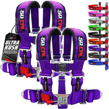 Load image into Gallery viewer, 3" 5 point Pro Series Latch Harness 50 Caliber Racing Harness