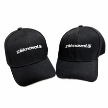 Load image into Gallery viewer, Black ZeknovaUS Hat w/ WhiteFront Brim