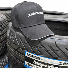 Load image into Gallery viewer, Black ZeknovaUS Hat w/ WhiteFront Brim