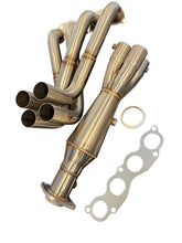 Load image into Gallery viewer, SPDZ1 K Swap K20 K24 Megaphone Exhaust Header 2 Bolt 4-1 Tri-Y EK EG DC2 Civic Pipe