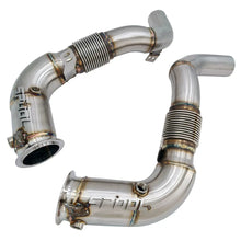 Load image into Gallery viewer, Spool Race Downpipes for V8 N63R 2017 – 2021 BMW M550i, 750i, 850i, X5 M50i, X6 M50i &amp; X7 M50i G30 G05 G06 G07 G11 G31