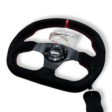 Load image into Gallery viewer, Suede Steering Wheel + Short Hub Adapter Kit For Ford F 150 350 450