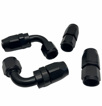 Load image into Gallery viewer, Pro Series Baffled 10AN Oil Catch Can Hose Kit and Fittings Universal AN10 Black