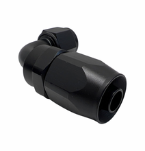 Load image into Gallery viewer, 4Pcs 90° 0Degree Swivel Hose Line End Fitting Adaptor Fuel Oil AN10 10AN Black
