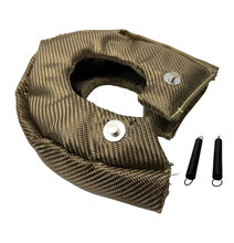 Load image into Gallery viewer, T4 Titanium Turbo Blanket Heat Shield charger Cover Wrap for T4 GT40 GT42 GT45 With Locking Springs