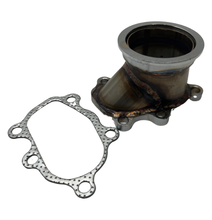 Load image into Gallery viewer, Stainless Steel 2.5"/63mm Vband Clamp Flange Turbo Down Pipe Adapter V-Band Downpipe Connector for T25 T28 GT25 GT28