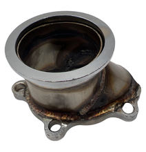 Load image into Gallery viewer, Stainless Steel 2.5"/63mm Vband Clamp Flange Turbo Down Pipe Adapter V-Band Downpipe Connector for T25 T28 GT25 GT28