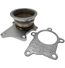 Load image into Gallery viewer, 5 Bolt to 3" V-Band Flange Turbo Adaptor Stainless Steel Adapter For T3/T4 Turbo