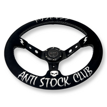 Load image into Gallery viewer, Anti-Stock Suede Steering Wheel + Short Hub Adapter for 83-04 Ford Mustang / 89-92 Ford Ranger