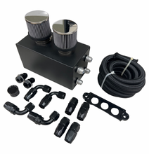 Load image into Gallery viewer, Pro Series Oil Catch Can For Honda Civic Acura Integra 4 Port -10AN With Hoses