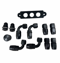 Load image into Gallery viewer, Pro Series Oil Catch Can For Honda Civic Acura Integra 4 Port -10AN With Hoses