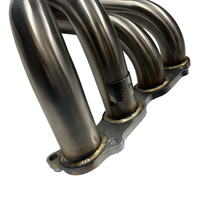 Load image into Gallery viewer, K Series K20 K24 Megaphone Pipe Header Exhaust 3" 4-1 Tri-Y EK EG DC2 Civic V Band Down Pipe