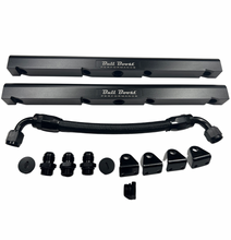 Load image into Gallery viewer, Z893 LS1 / LS6 -8AN high flow BLACK fuel rails w/ fittings &amp; crossover hose for Corvette CTS Camaro
