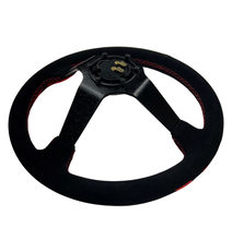Load image into Gallery viewer, Rising Sun Suede Leather Steering Wheel Hub Adapter Kit For Impreza WRX Legacy