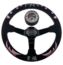 Load image into Gallery viewer, Pink Bliss Heart Steering Wheel + Hub Adapter Kit For Toyota Pickup, Corolla, 4Runner, MR2, Camry
