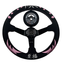 Load image into Gallery viewer, Street Bliss Infiniti G35 G37 Suede 3"Deep Dish Steering Wheel + Quick Release Short Hub Adapter