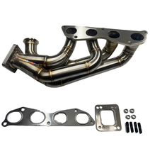 Load image into Gallery viewer, K Series Sidewinder Manifold K20 K24 T4 .82 Billet Turbo K Swap Kit CRX Si Civic TSX TL Hatch EF R