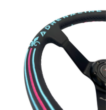 Load image into Gallery viewer, Leather 350mm Steering Wheel + Hub Adapter for Toyota Chaser KE70 AE71 AE82 AE86 Supra Corolla