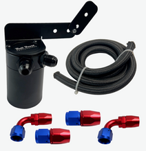 Load image into Gallery viewer, Universal Performance Oil Catch Can 2 Port -6AN + Adjustable Mounting Bracket Kit Turbo V2