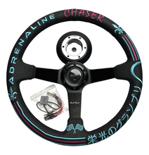 Load image into Gallery viewer, Leather 350mm Steering Wheel Quick Release Short HUB Adapter For Nissan 350Z 370Z G35 G37 Sentra