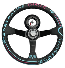 Load image into Gallery viewer, Leather 350mm Steering Wheel Short Hub Adapter Kit For Nissan 200X S13 S14 SR20 KA24