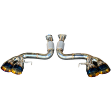 Load image into Gallery viewer, Catback Exhaust for 20-24 Chevrolet Corvette C8 Burnt Tips 6.2L V8 Mandrel 304SS