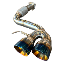 Load image into Gallery viewer, Catback Exhaust for 20-24 Chevrolet Corvette C8 Burnt Tips 6.2L V8 Mandrel 304SS