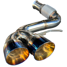 Load image into Gallery viewer, Catback Exhaust for 20-24 Chevrolet Corvette C8 Burnt Tips 6.2L V8 Mandrel 304SS