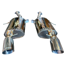 Load image into Gallery viewer, Stainless Full Catback Exhaust Muffler For BMW 335i E90 E92 07-10 N54 Polished