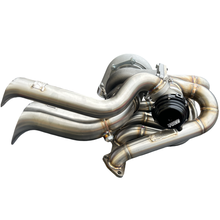 Load image into Gallery viewer, B Series Hood Exit T4 .82 Top Mount Turbo Manifold Kit GSR Si B16 B18 B20 44mm For Civic Si DC2