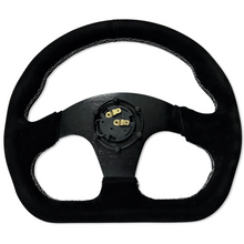 Load image into Gallery viewer, Quadro Flat Suede Steering Wheel + Hub Adapter Kit For Toyota Corolla, Hilux Pickup