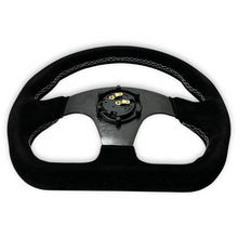 Load image into Gallery viewer, Quadro Yoke Suede Steering Wheel Kit For 01-06 BMW 320 325 328 330 M3 Z4 E90 Mini Cooper E46H