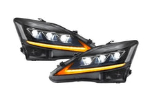 Load image into Gallery viewer, Lexus IS250/IS250C/IS350/IS220d &amp; ISF(XE20) Black Matrix Projector Headlights (2006-2014)