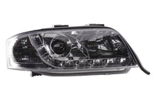 Load image into Gallery viewer, Audi A6 (C5 4B) Chrome LED Headlights with Daytime Running Lights (2001-2004)