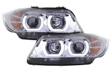 Load image into Gallery viewer, BMW 3 Series E90 /E91 Chrome LED U BAR Headlights (2005 - 2012)