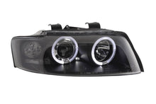 Load image into Gallery viewer, Audi A4 (B6 8E) Black Angel Eyes Headlight Set (2001-2004)