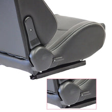 Load image into Gallery viewer, The Chosen Leather Reclinable Bull Boost Racing Bucket Seat with Slider Rails