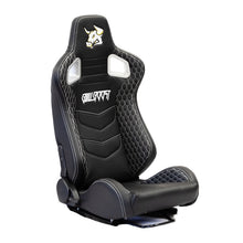 Load image into Gallery viewer, The Chosen Leather Reclinable Bull Boost Racing Bucket Seat with Slider Rails