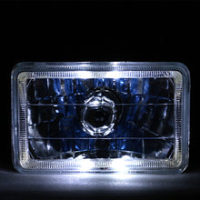 Load image into Gallery viewer, Universal 4X6 Square H4 Diamond Cut Style Clear Lens Headlight