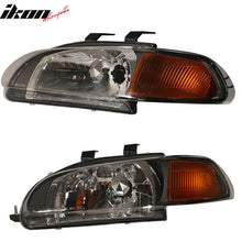 Load image into Gallery viewer, 1992-1995 Honda Civic Amber JDM Pair Glass Lens Driving Lamp Headlight