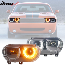 Load image into Gallery viewer, Fits 08-14 Dodge Challenger Front Bumper &amp; SRT Front Lip &amp; Headlights