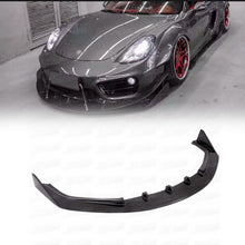 Load image into Gallery viewer, Carbon Fiber Front Lip Canards Spoiler for Porsche Cayman 981 13-15