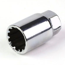 Load image into Gallery viewer, Aluminum Acorn Lug Nuts M12x1.5 50mm Light Blue 16pcs + 4 Locks