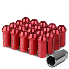 Load image into Gallery viewer, Acorn Style Extended Lug Nuts M12 x 1.5 Red Aluminum 20PCS