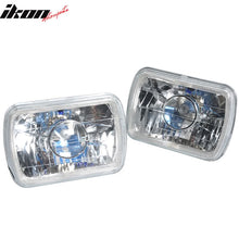 Load image into Gallery viewer, 7x6in Blue Halo H4 Bulb Sealed Beam Square Headlight Headlamp